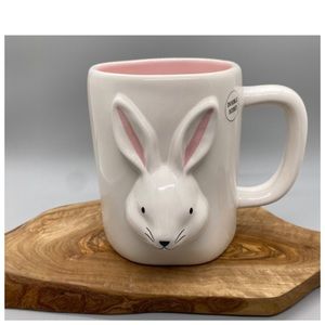 NEW Rae Dunn Easter Hop To It 3-D Bunny Rabbit Ceramic Mug 🐰